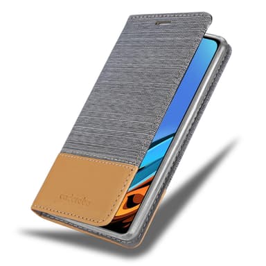 Xiaomi RedMi 9T / POCO M3 Plånboksfodral Skal (Grå)
