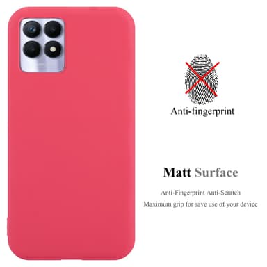 Skal Realme 8i / Narzo 50 4G Fodral Case (Röd)