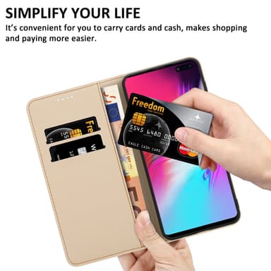 Samsung Galaxy S10 5G Plånboksfodral Skal (Blå)