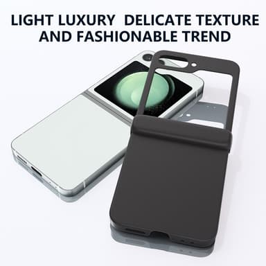 SKALO Samsung Z Flip6 Ultratunn Skin-touch Fold Skal - Svart