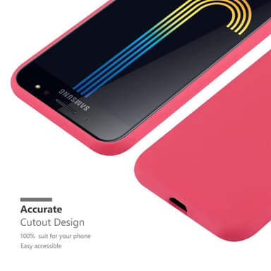 Skal Samsung Galaxy J7 PLUS / C8 Fodral Case (Röd)