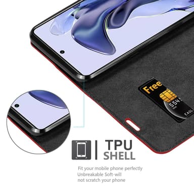 Xiaomi 11T / 11T PRO Skal Fodral Case (Röd)