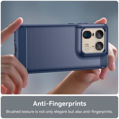 SKALO Motorola Edge 50 Ultra Armor Carbon Stöttåligt TPU-skal - Blå