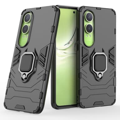 SKALO OnePlus Nord CE4 Lite 5G Armor Hybrid Metallring skal - Svart