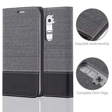 LG G2 MINI Plånboksfodral Skal (Grå)