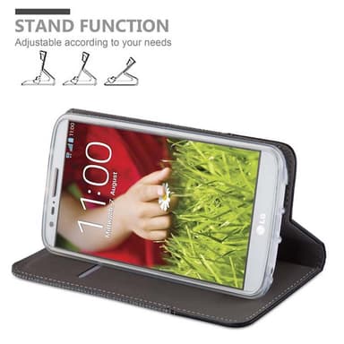 LG G2 MINI Plånboksfodral Skal (Grå)