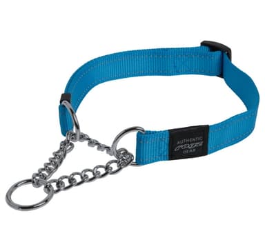 Halvpoof krage Rogz Utility M 16mm Snake Lydnad, turkos reflektor