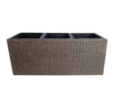 Blomlåda WIKER 110x39xH45cm, mörkbrun