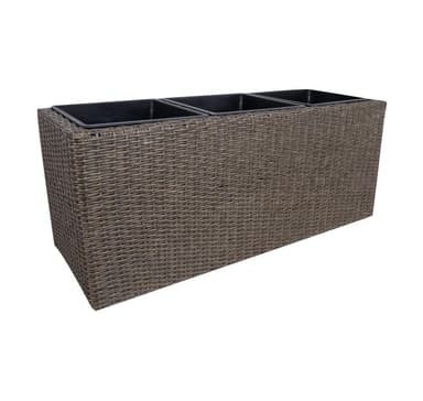 Blomlåda WIKER 110x39xH45cm, mörkbrun