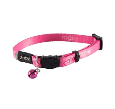 Katthalsband Kiddycat Hearts 8mm/16,5-23cm, rosa