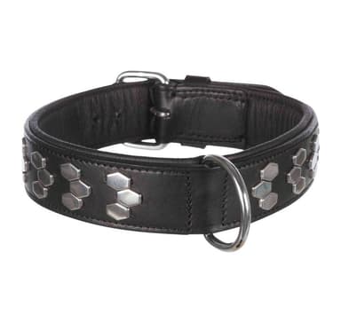 Aktiv krage med nitar, M: 38–45 cm/40 mm, svart