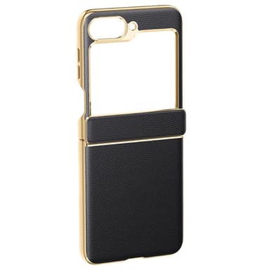 SKALO Samsung Z Flip6 Guldkant Skal - Svart