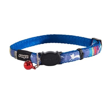 Katthalsband Neocat Blue Candystripes 11mm/20-31cm
