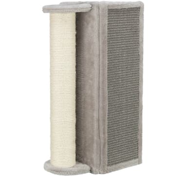 Skrapbräda för hörn med stolpe, 19 × 58 × 19 cm, grå