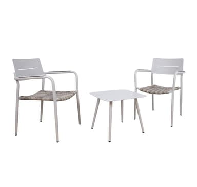 Balkongset COCORA bord, 2 stolar, taupe