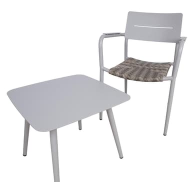 Balkongset COCORA bord, 2 stolar, taupe