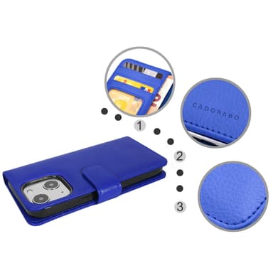 iPhone 13 MINI Plånboksfodral Skal (Blå)