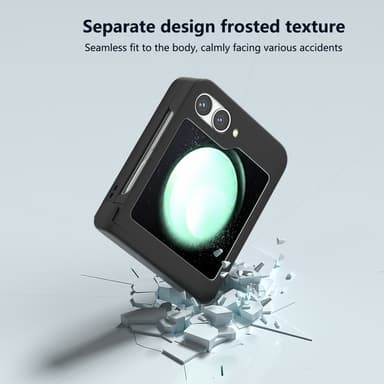 SKALO Samsung Z Flip6 Ultratunn Skin-touch Fold Skal - Svart