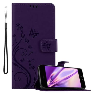 iPhone 7 / 7S / 8 / SE 2020 Plånboksfodral Skal (Lila)