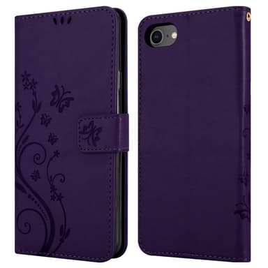 iPhone 7 / 7S / 8 / SE 2020 Plånboksfodral Skal (Lila)