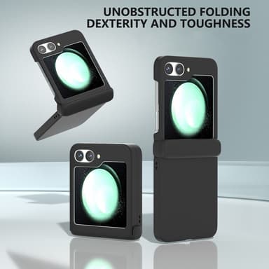 SKALO Samsung Z Flip6 Ultratunn Skin-touch Fold Skal - Svart