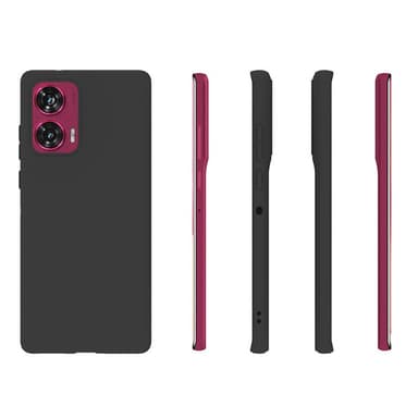 SKALO Motorola Edge 50 Fusion Mattsvart Ultratunn TPU-Skal