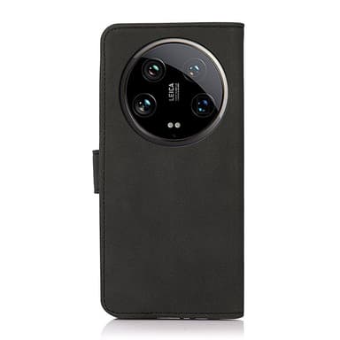 SKALO Xiaomi 14 Ultra 5G KHAZNEH Plånboksfodral i PU-Läder - Svart