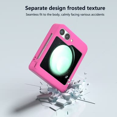 SKALO Samsung Z Flip6 Ultratunn Skin-touch Fold Skal - Rosa