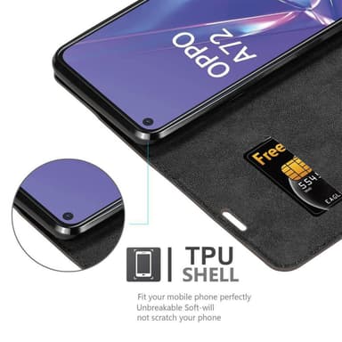 Oppo A52 Skal Fodral Case (Brun)