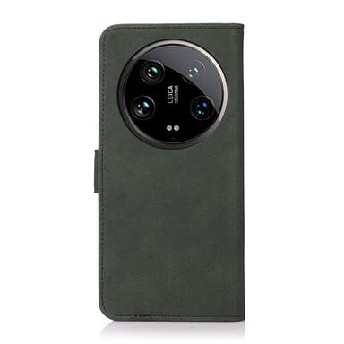 SKALO Xiaomi 14 Ultra 5G KHAZNEH Plånboksfodral i PU-Läder - Grön