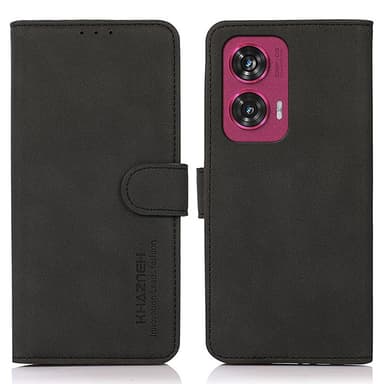 SKALO Motorola Edge 50 Fusion KHAZNEH Plånboksfodral i PU-Läder - Svart