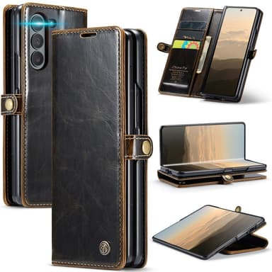 CaseMe Samsung Z Fold6 Plånboksfodral - Brun