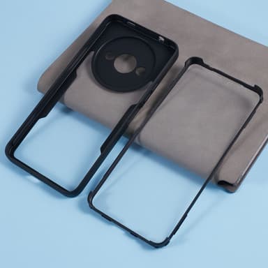 SKALO Xiaomi Redmi A3 Shockproof Clear Hybrid Skal + Skärmskydd - Svart