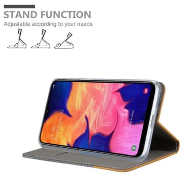 Samsung Galaxy A10 / M10 Plånboksfodral Skal (Grå)