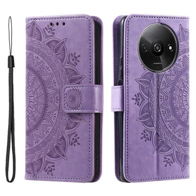 SKALO Xiaomi Redmi A3 Mandala Plånboksfodral - Lila