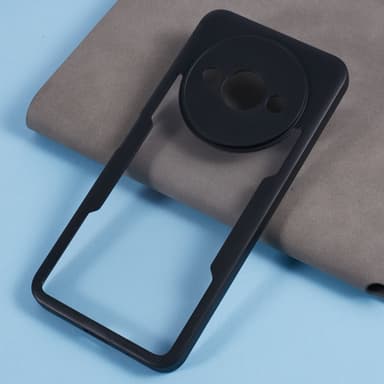 SKALO Xiaomi Redmi A3 Shockproof Clear Hybrid Skal + Skärmskydd - Svart