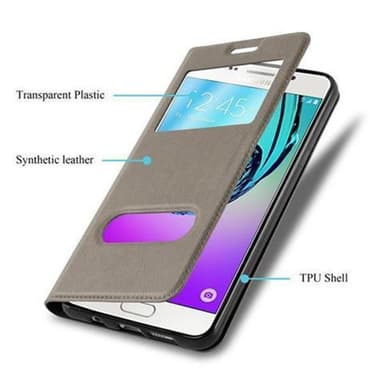 Samsung Galaxy A5 2016 Plånboksfodral Skal (Brun)