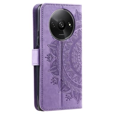 SKALO Xiaomi Redmi A3 Mandala Plånboksfodral - Lila