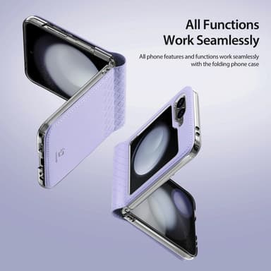 DUX DUCIS Samsung Z Flip6 Bril-Series Fold Skal - Lila