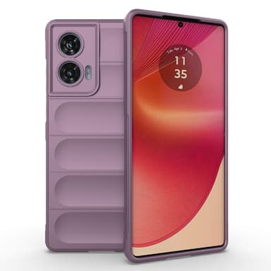 SKALO Motorola Edge 50 Fusion Rugged Bumpers TPU-Skal - Lila