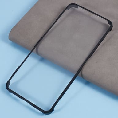 SKALO Xiaomi Redmi A3 Shockproof Clear Hybrid Skal + Skärmskydd - Svart