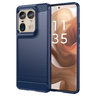 SKALO Motorola Edge 50 Ultra Armor Carbon Stöttåligt TPU-skal - Blå