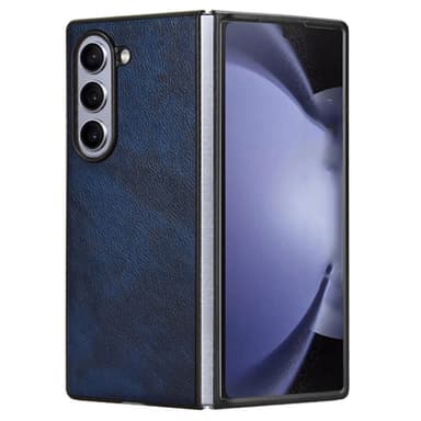 SKALO Samsung Z Fold6 PU-Läder Skal - Blå