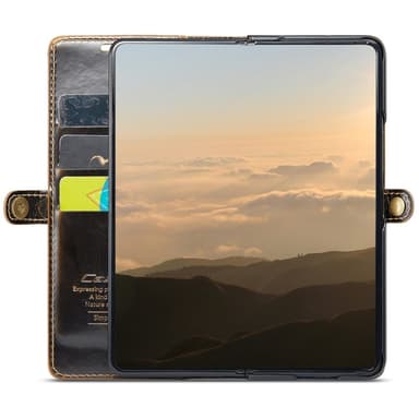 CaseMe Samsung Z Fold6 Plånboksfodral - Brun