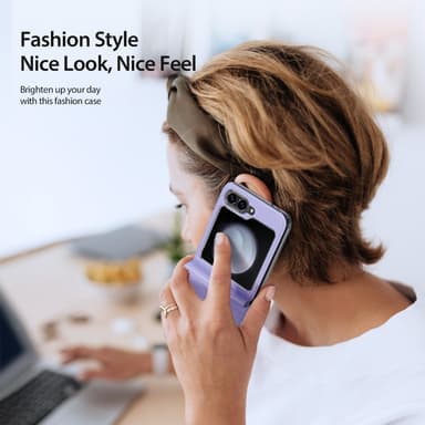 DUX DUCIS Samsung Z Flip6 Bril-Series Fold Skal - Lila