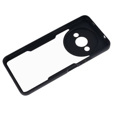 SKALO Xiaomi Redmi A3 Shockproof Clear Hybrid Skal + Skärmskydd - Svart