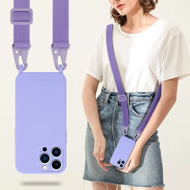 iPhone 13 PRO MAX Skal Fodral Kedja (Lila)