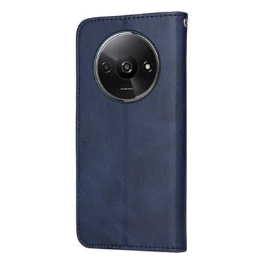 SKALO Xiaomi Redmi A3 PU-Läder Plånboksfodral - Blå