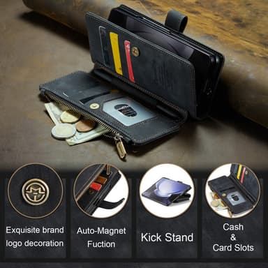 CaseMe Samsung Z Fold6 CaseMe C30 Plånboksfodral - Svart