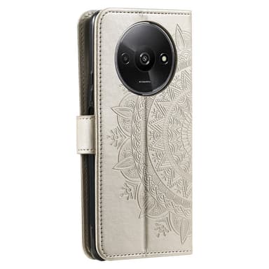 SKALO Xiaomi Redmi A3 Mandala Plånboksfodral - Guld